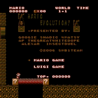 Mario Evolution! Title Screen